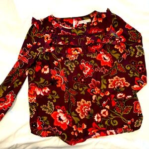 Loft floral blouse with beautiful details